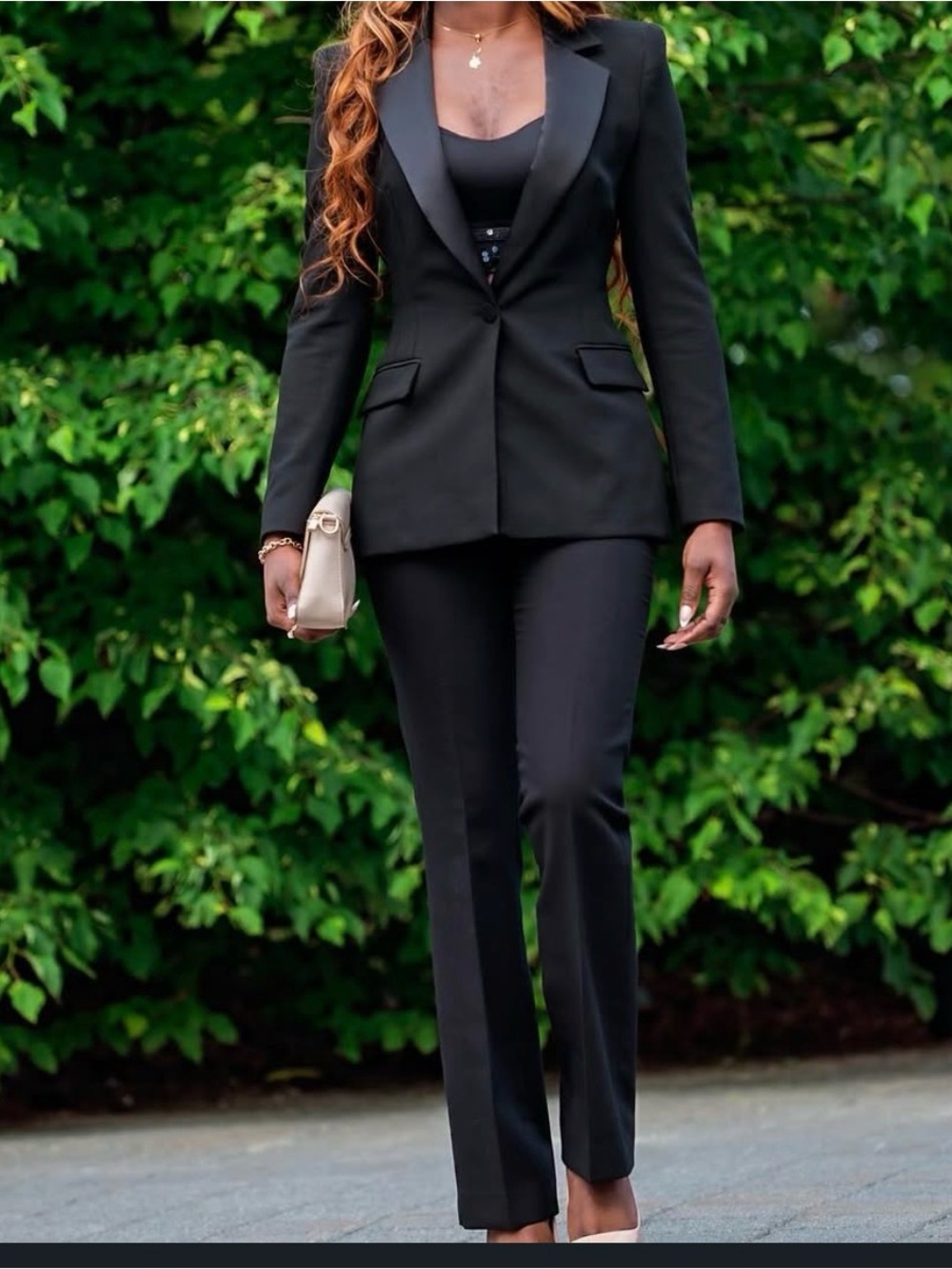 Classic Black Women's Blazer Jumpsuit Set Zara